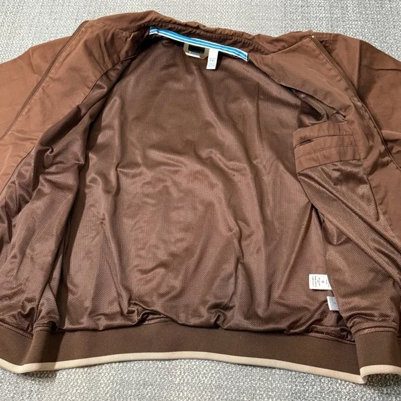 Vintage Y2K Rocawear Bomber Jacket Full Zip Brown 2XL Workwear‎ Hiphop - Picture 3 of 12
